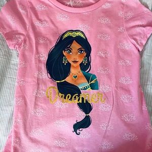 Disney’s Princess Jasmine girls short sleeve shirt